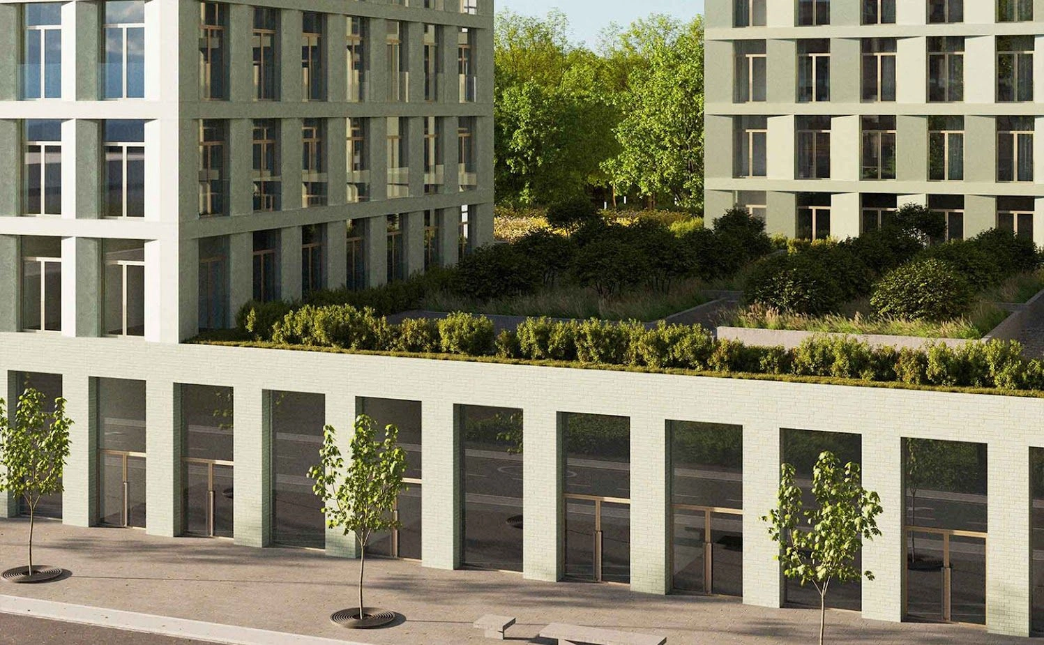 Жилой комплекс на берегу Волги