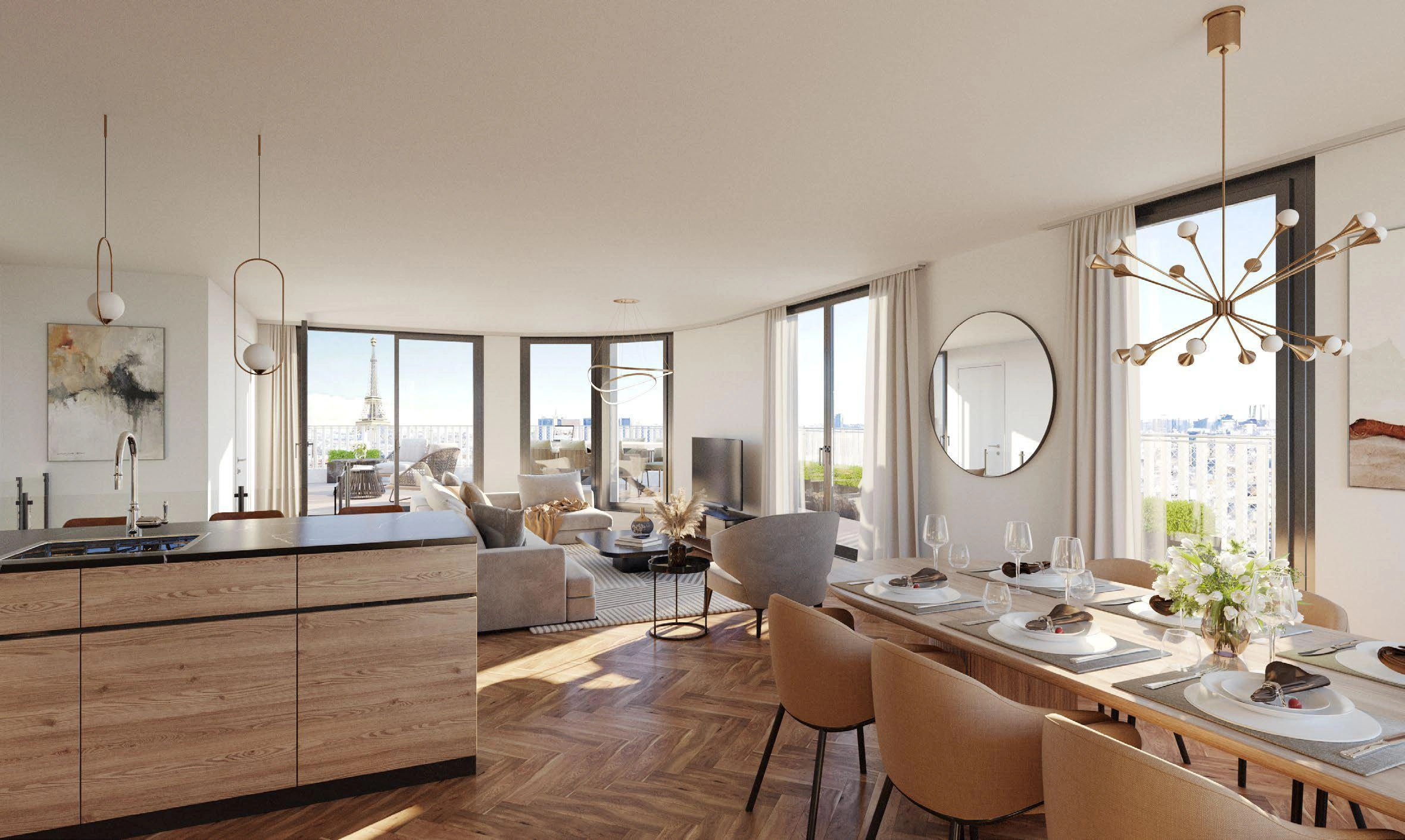 Апартаменты в современном жилом комплексе в Иль‑де‑Франс, Франция