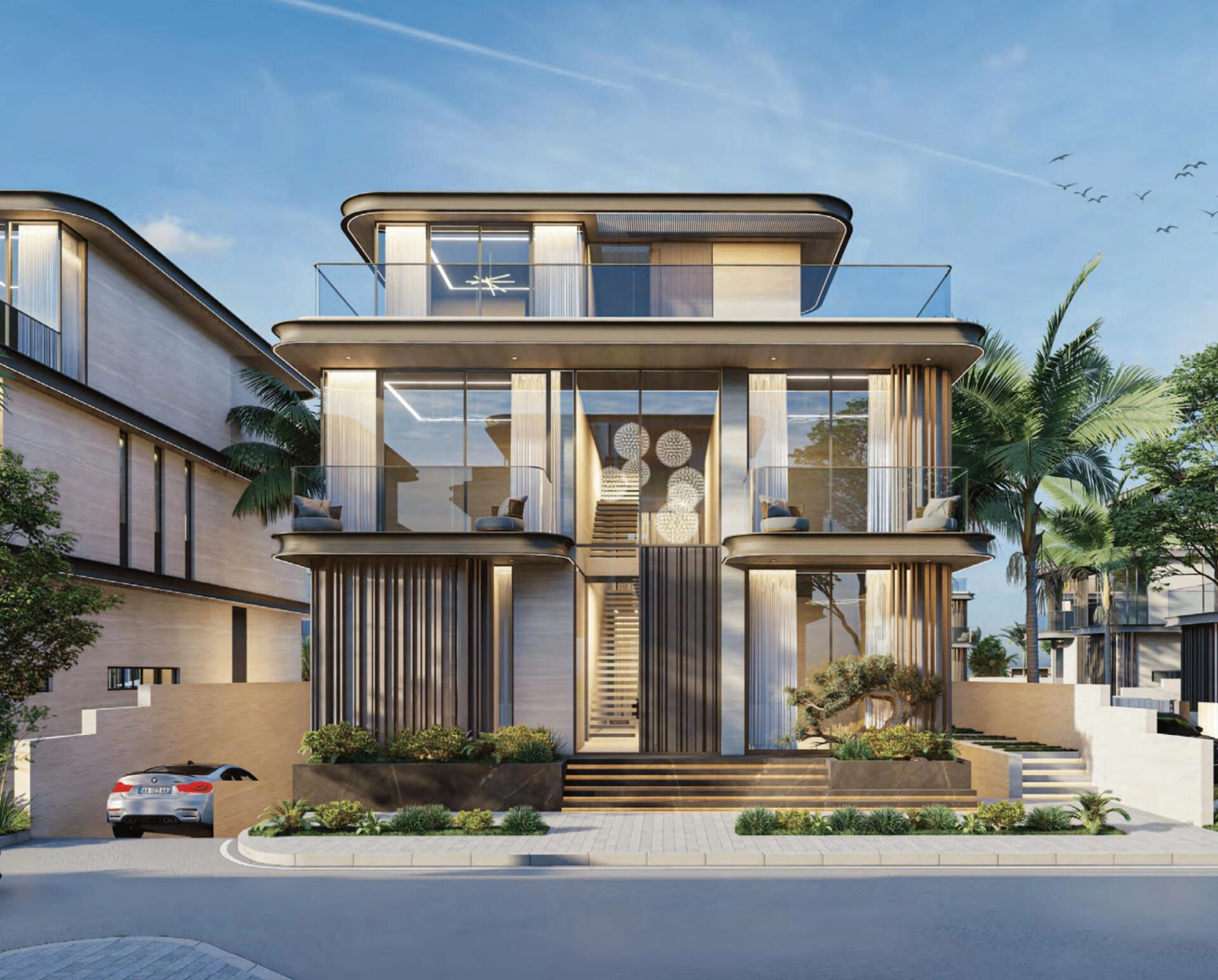 Виллы в современном жилом комплексе в Дубае, ОАЭ