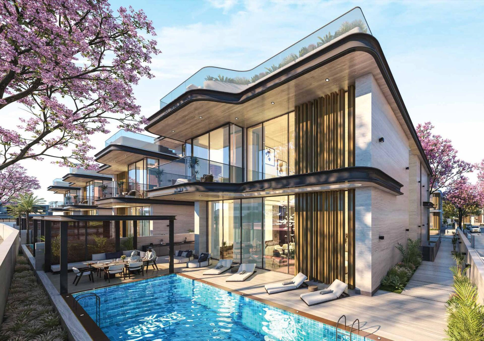 Виллы в современном жилом комплексе в Дубае, ОАЭ