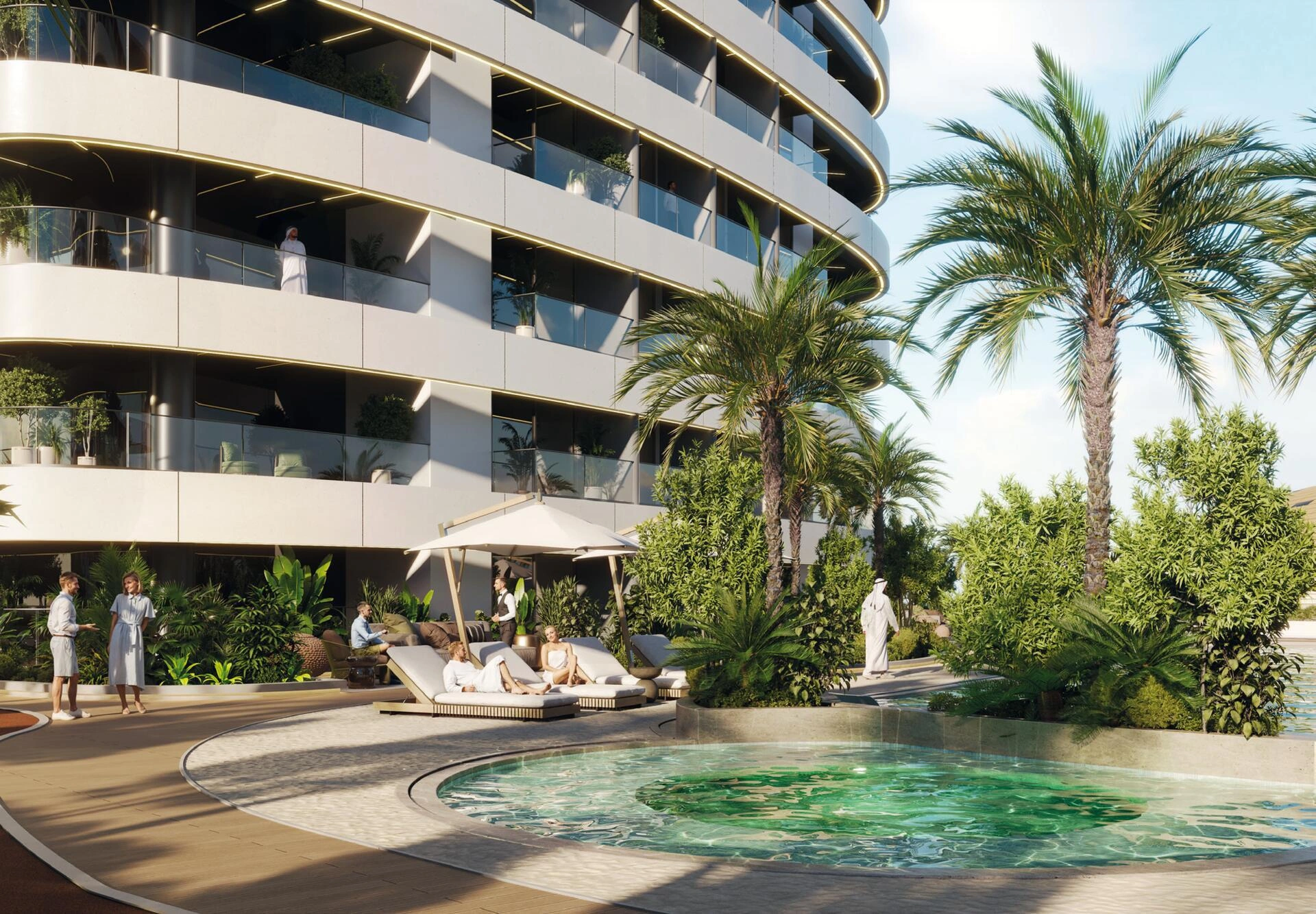 Апартаменты в современном жилом комплексе в Дубае, ОАЭ