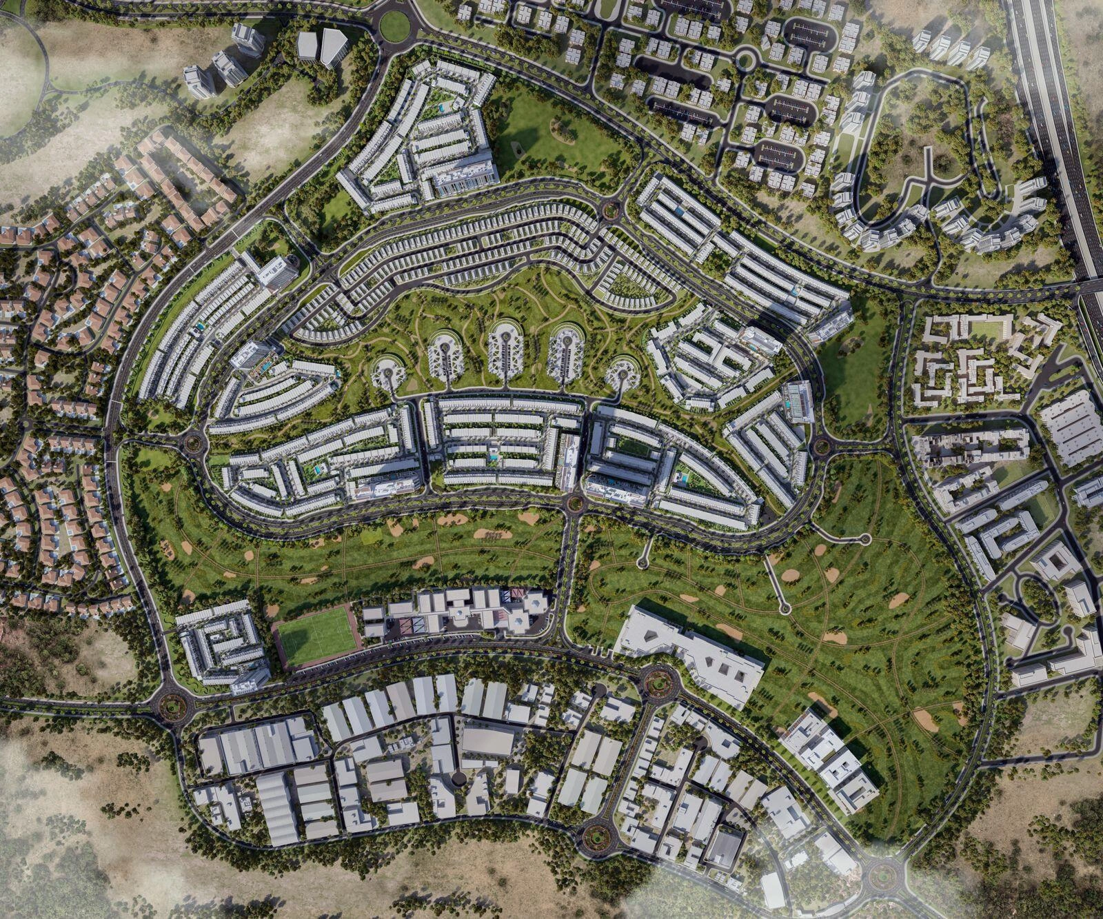 Таунхаусы в современном жилом комплексе в Дубае, ОАЭ