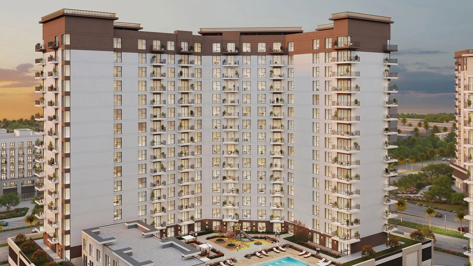 Апартаменты в новом жилом комплексе в Дубае, Объединённые Арабские Эмираты