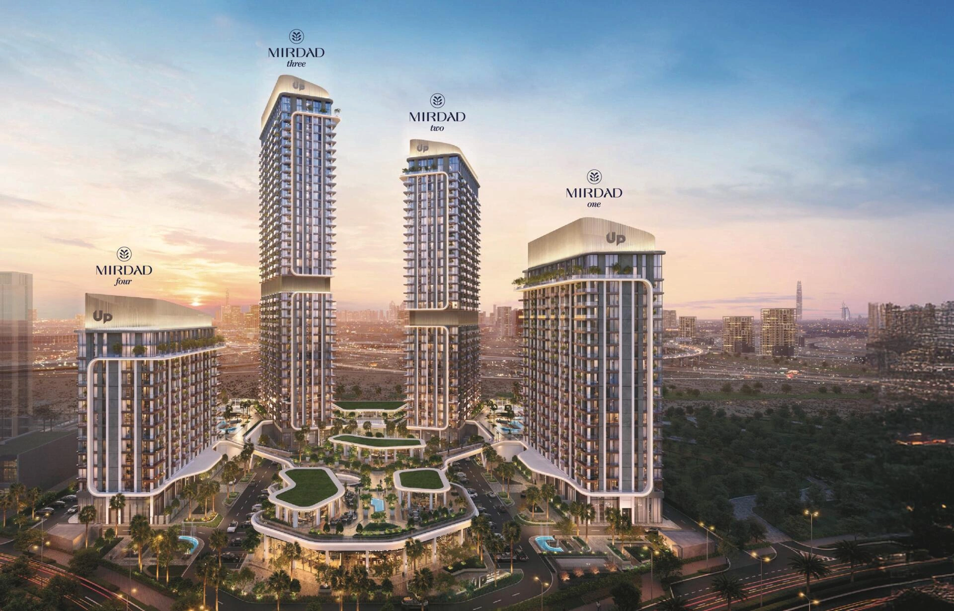 Апартаменты в современном жилом комплексе в Дубае, ОАЭ