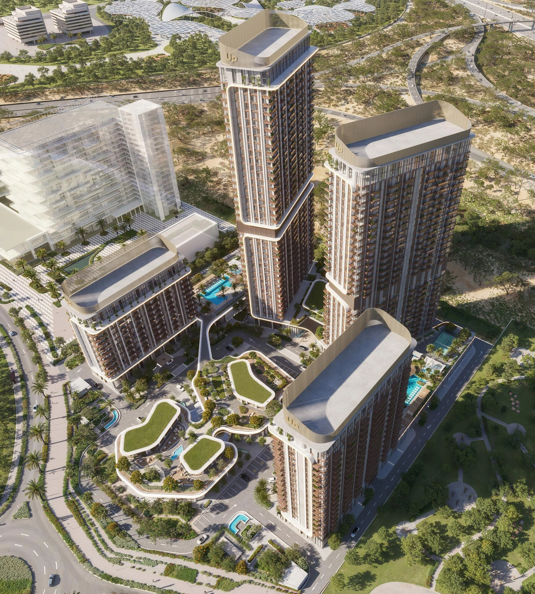 Апартаменты в современном жилом комплексе в Дубае, ОАЭ