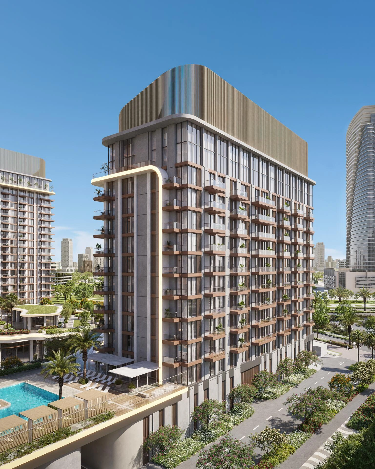 Апартаменты в современном жилом комплексе в Дубае, ОАЭ