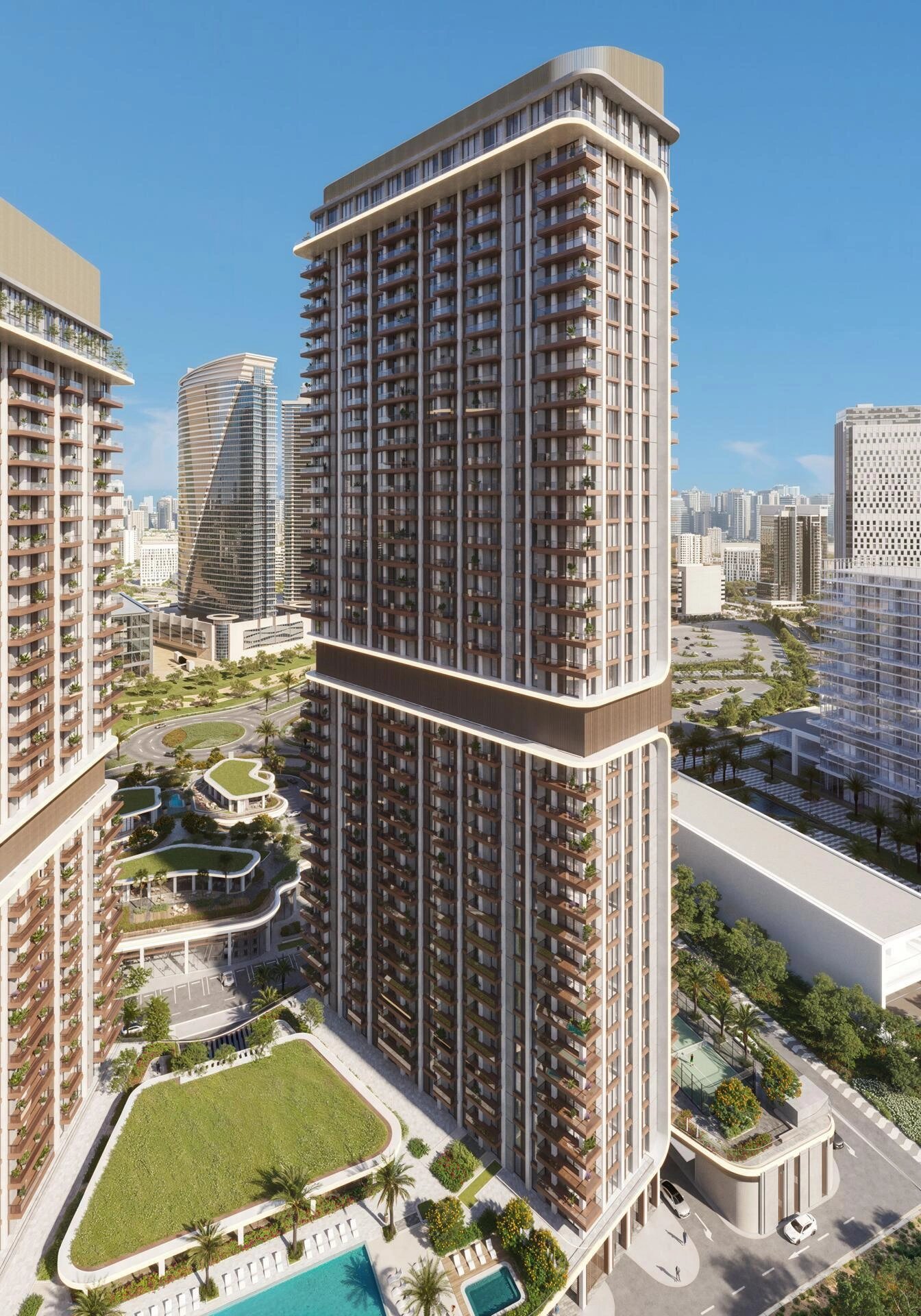 Апартаменты в современном жилом комплексе в Дубае, ОАЭ