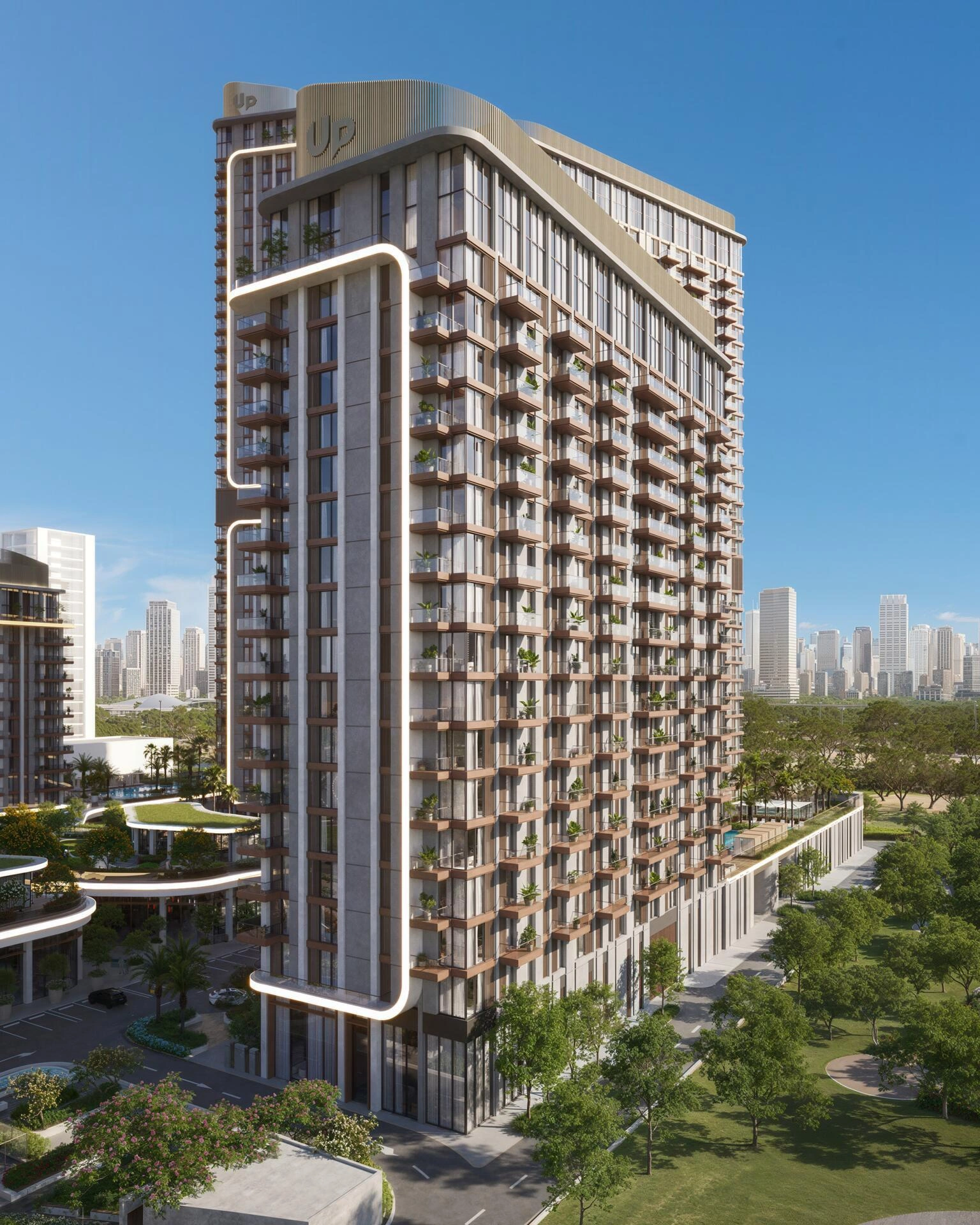 Апартаменты в современном жилом комплексе в Дубае, ОАЭ