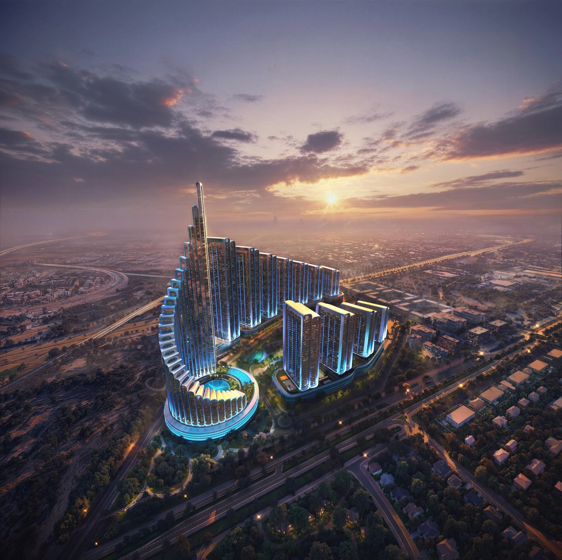 Квартиры в современном жилом комплексе в Дубае, ОАЭ