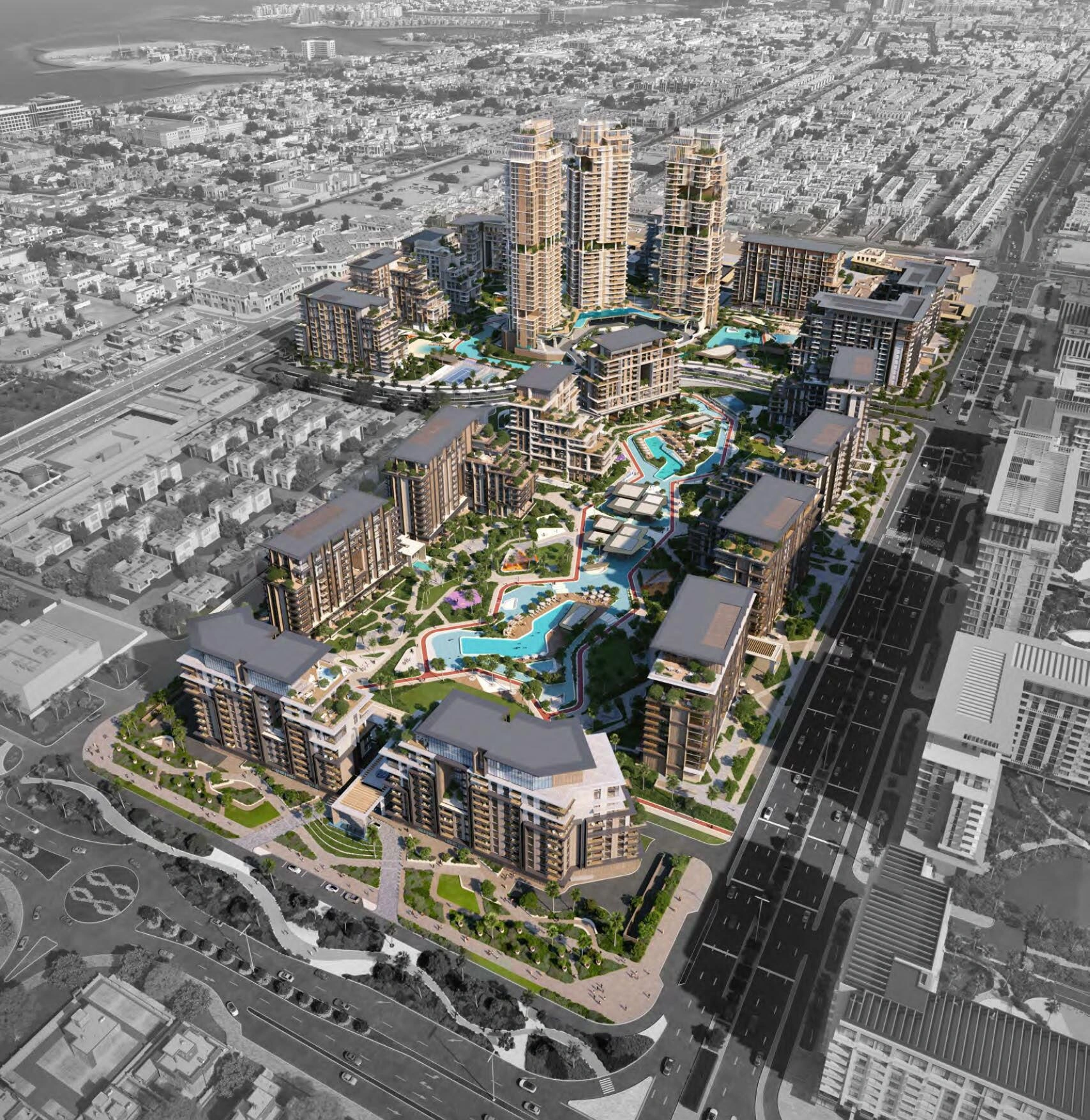 Премиальные квартиры в современном жилом комплексе в Дубае, ОАЭ