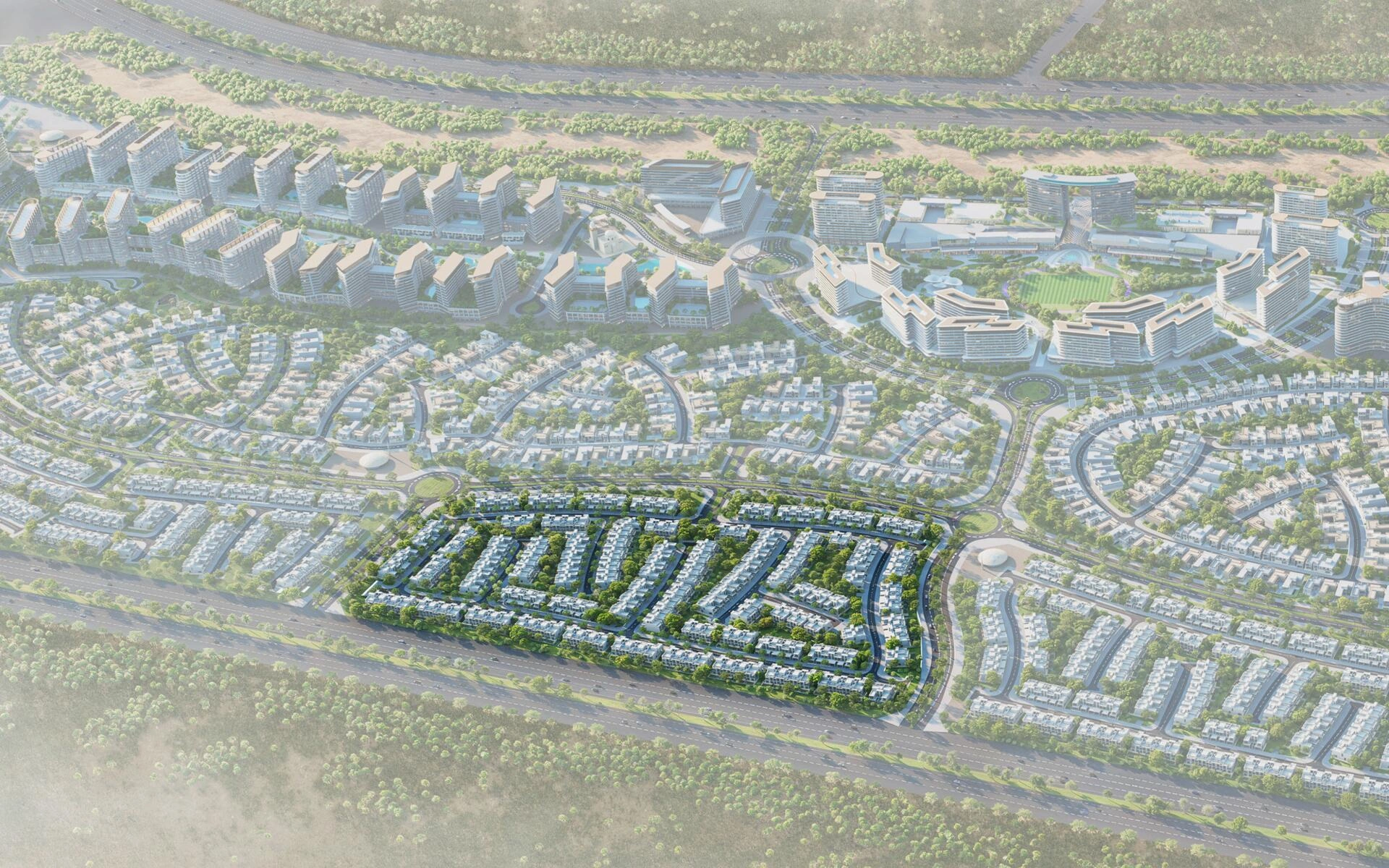 Виллы в современном жилом комплексе в Дубае, Объединённых Арабских Эмиратах