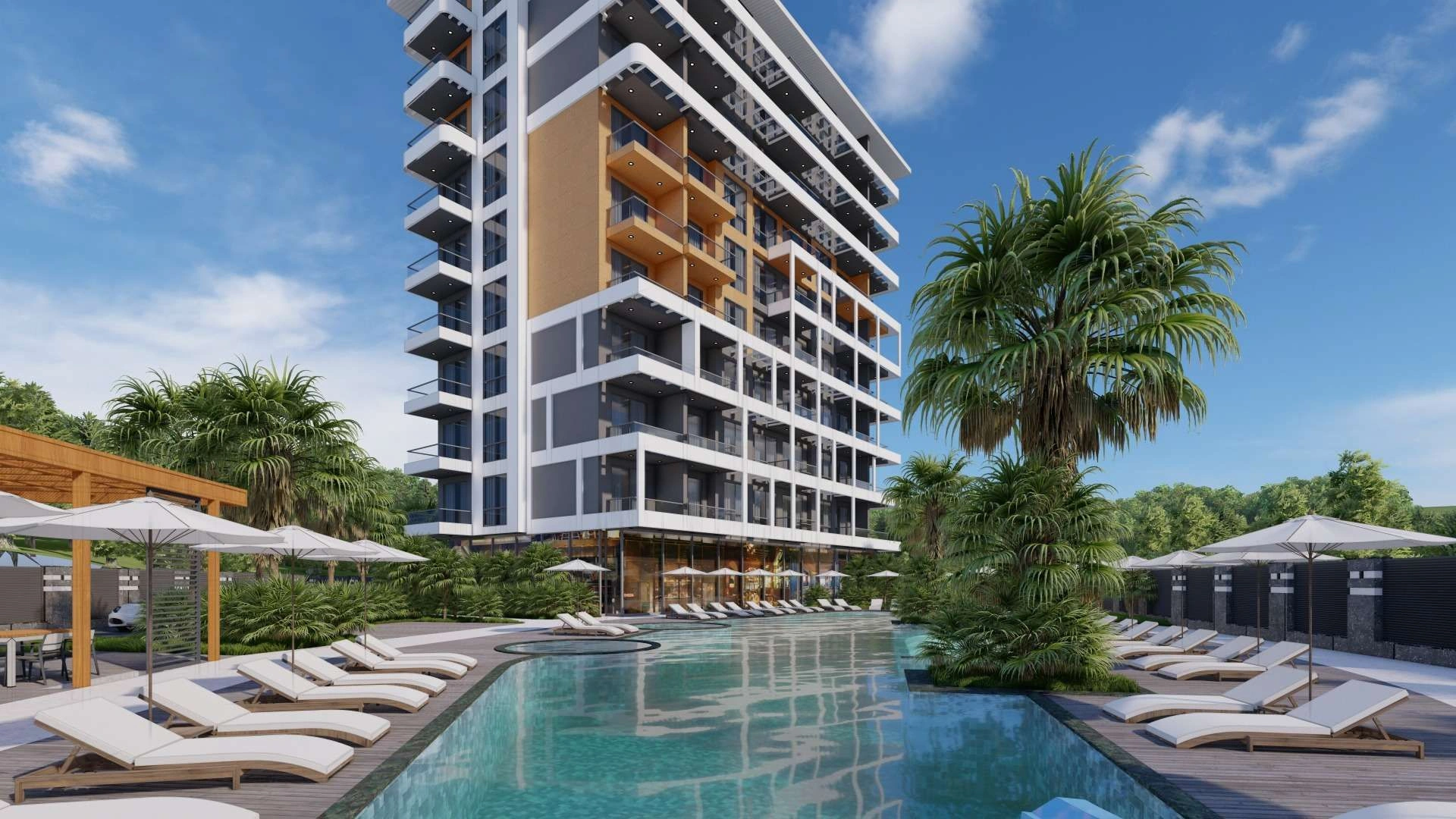 Современный жилой комплекс в центре Аланьи