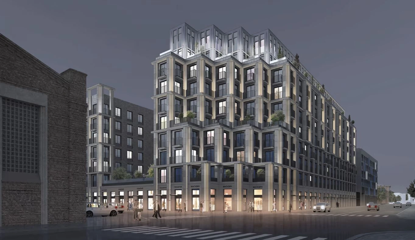 Элитный жилой комплекс в образе современного дома