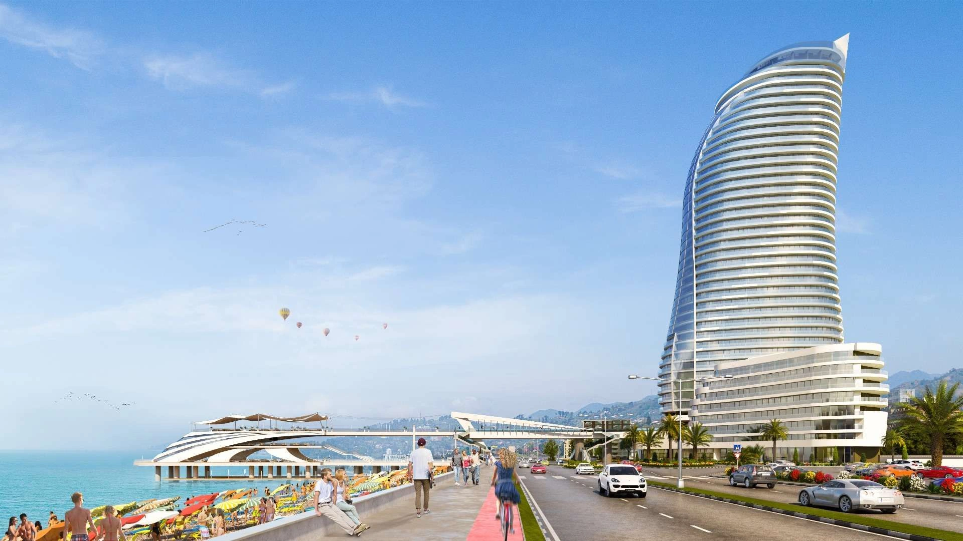 Роскошный комплекс на береговой линии Батуми