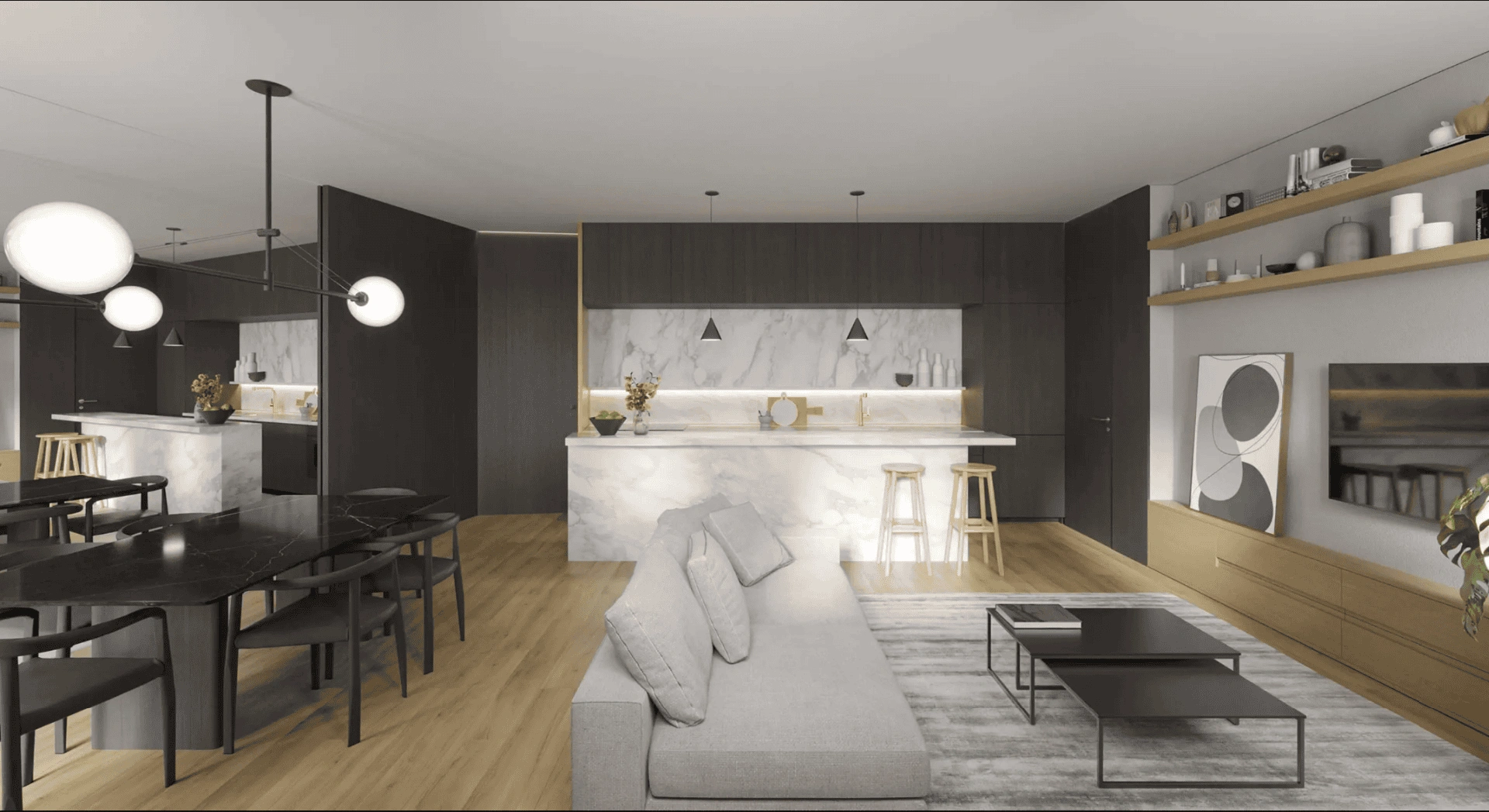 пентхаус 3+1, расположенный рядом с оживленной авеню