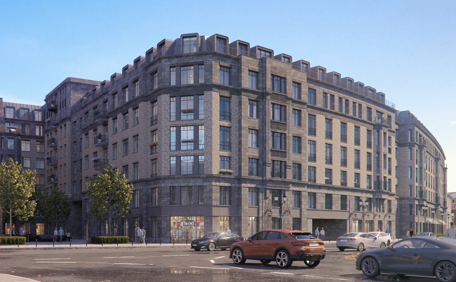 Жилой комплекс из 8 взаимосвязанных зданий