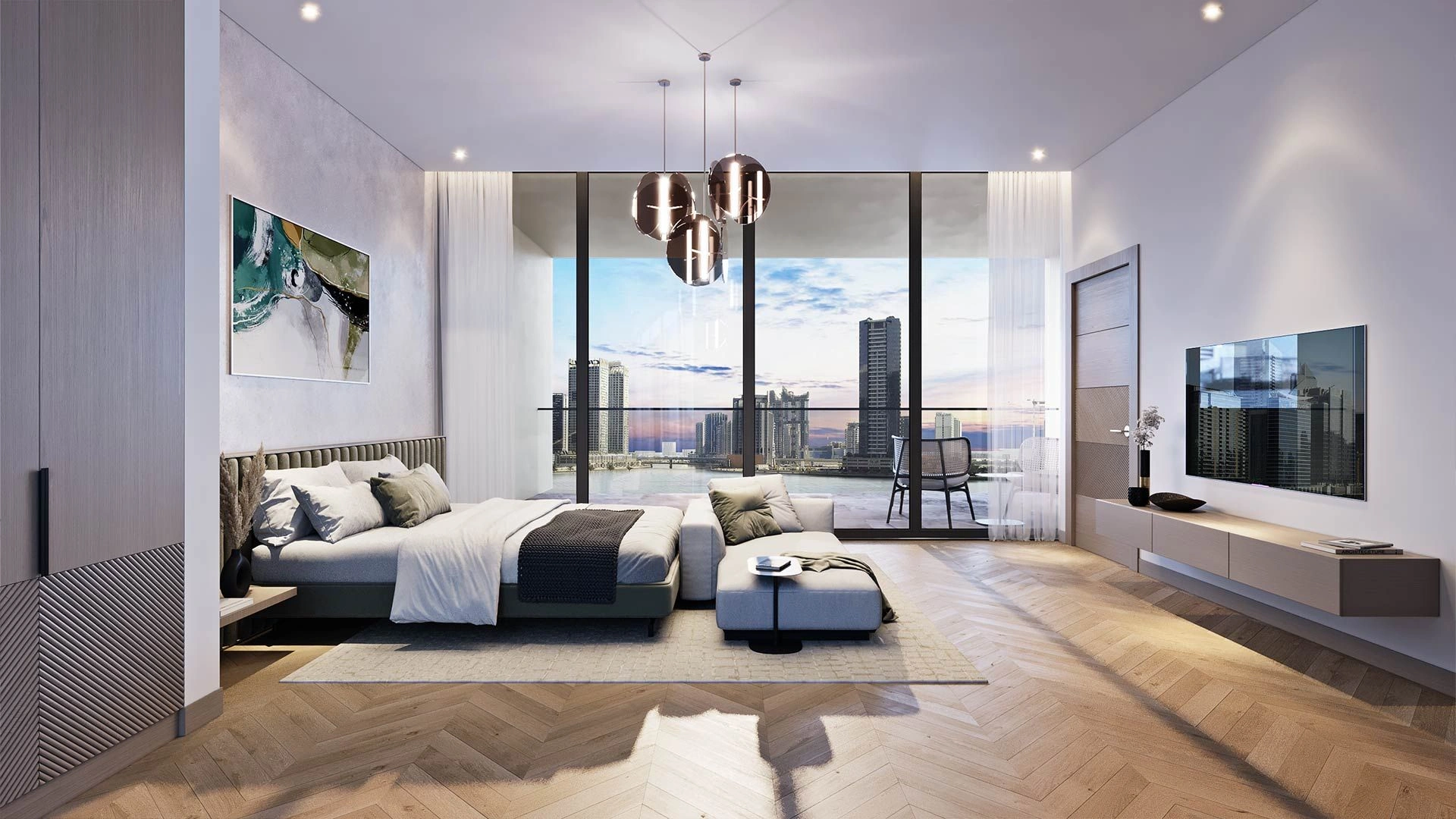 Премиальный комплекс из двух 52-этажных небоскребов