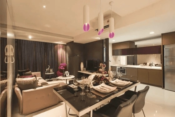 Стильная квартира 2+1 с террасой в центре Куала-Лумпура