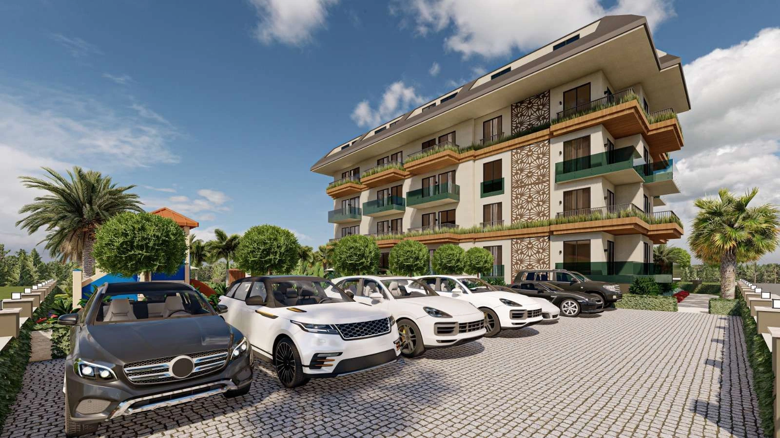 Комплекс в Аланье с современной архитектурой