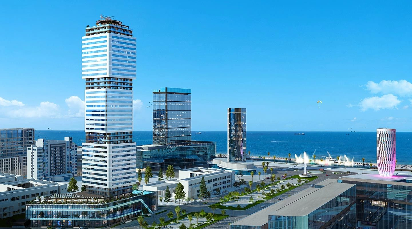 Residential complex in the tourist center of Batumi Georgia