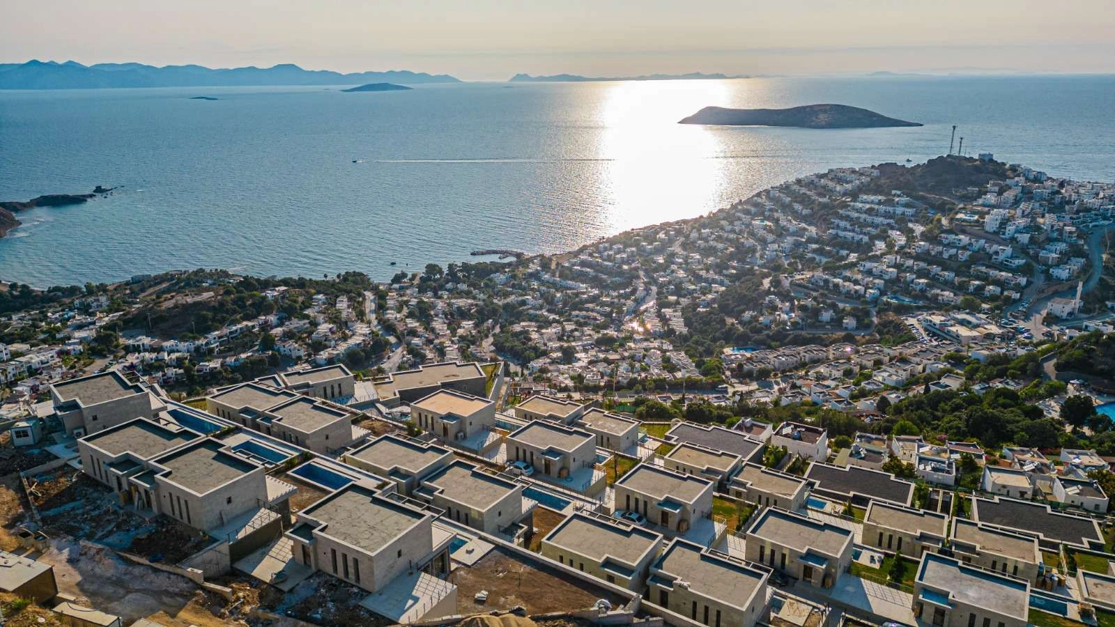Комплекс вилл с уникальным видом на море в Бодруме, Турция