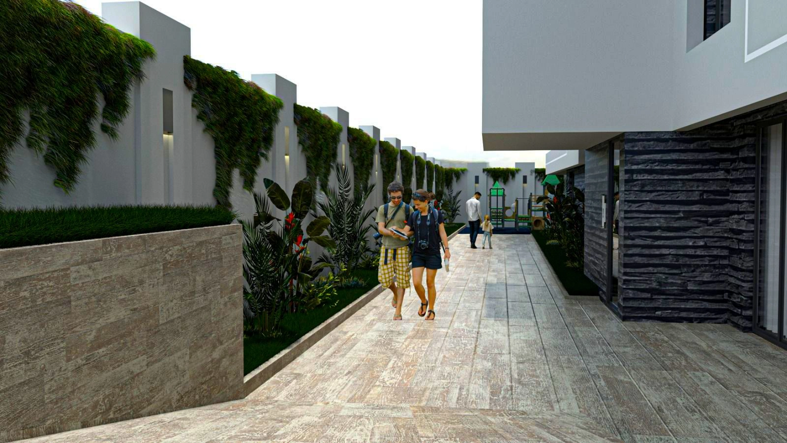 Комплекс, построенный рядом с центром Алании, Турция