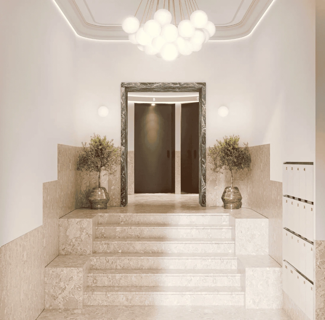 пентхаус 3+1, расположенный рядом с оживленной авеню