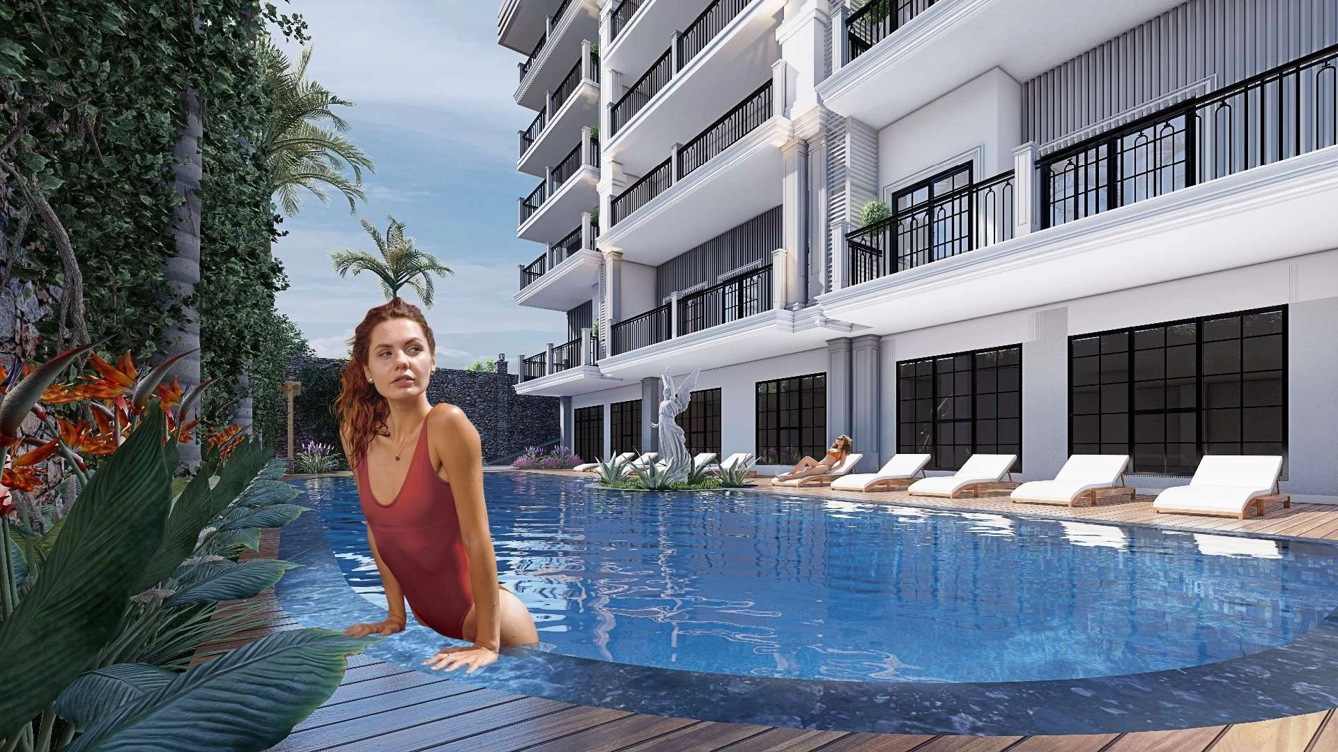 Жилой комплекс в 100 метрах от Средиземного моря