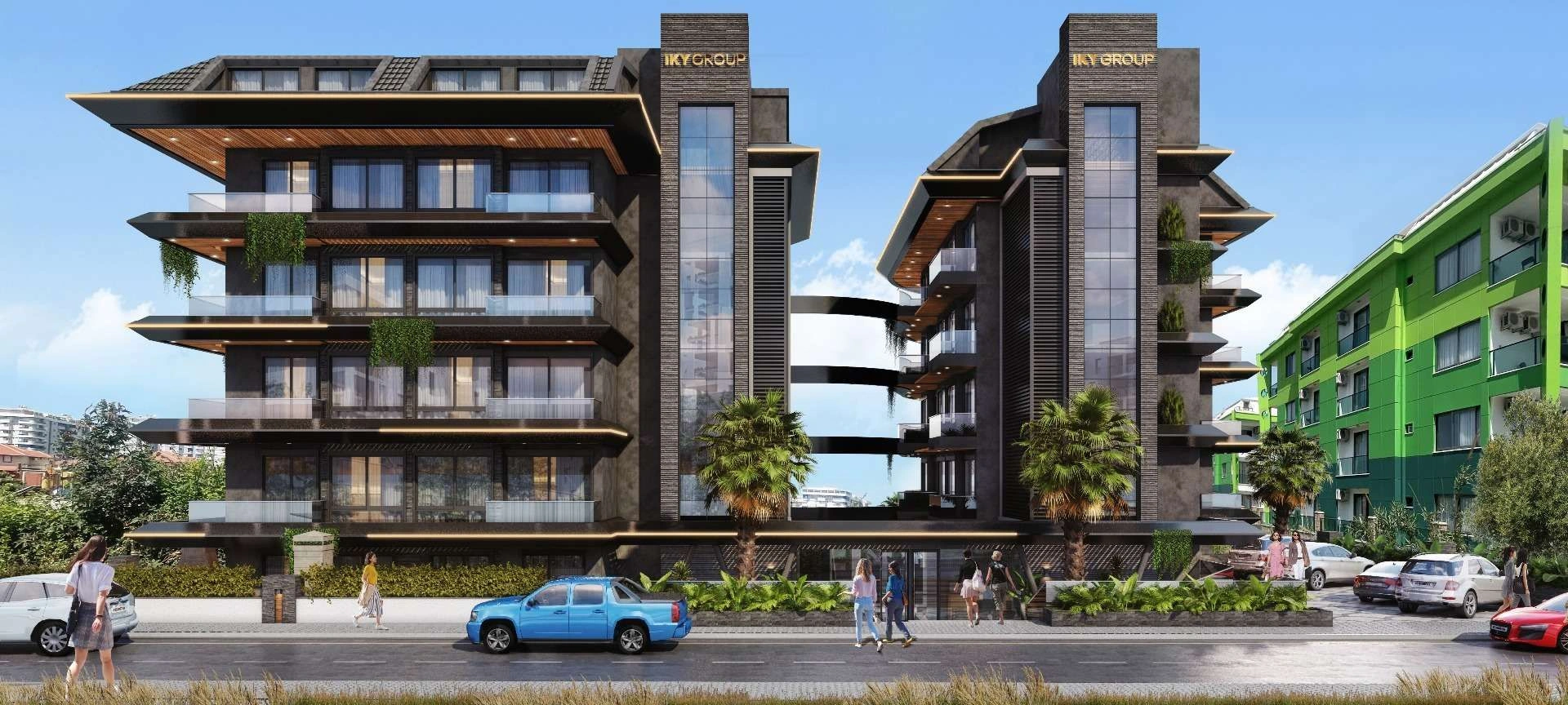 Уникальный проект у пляжа в районе Кестель, Алания