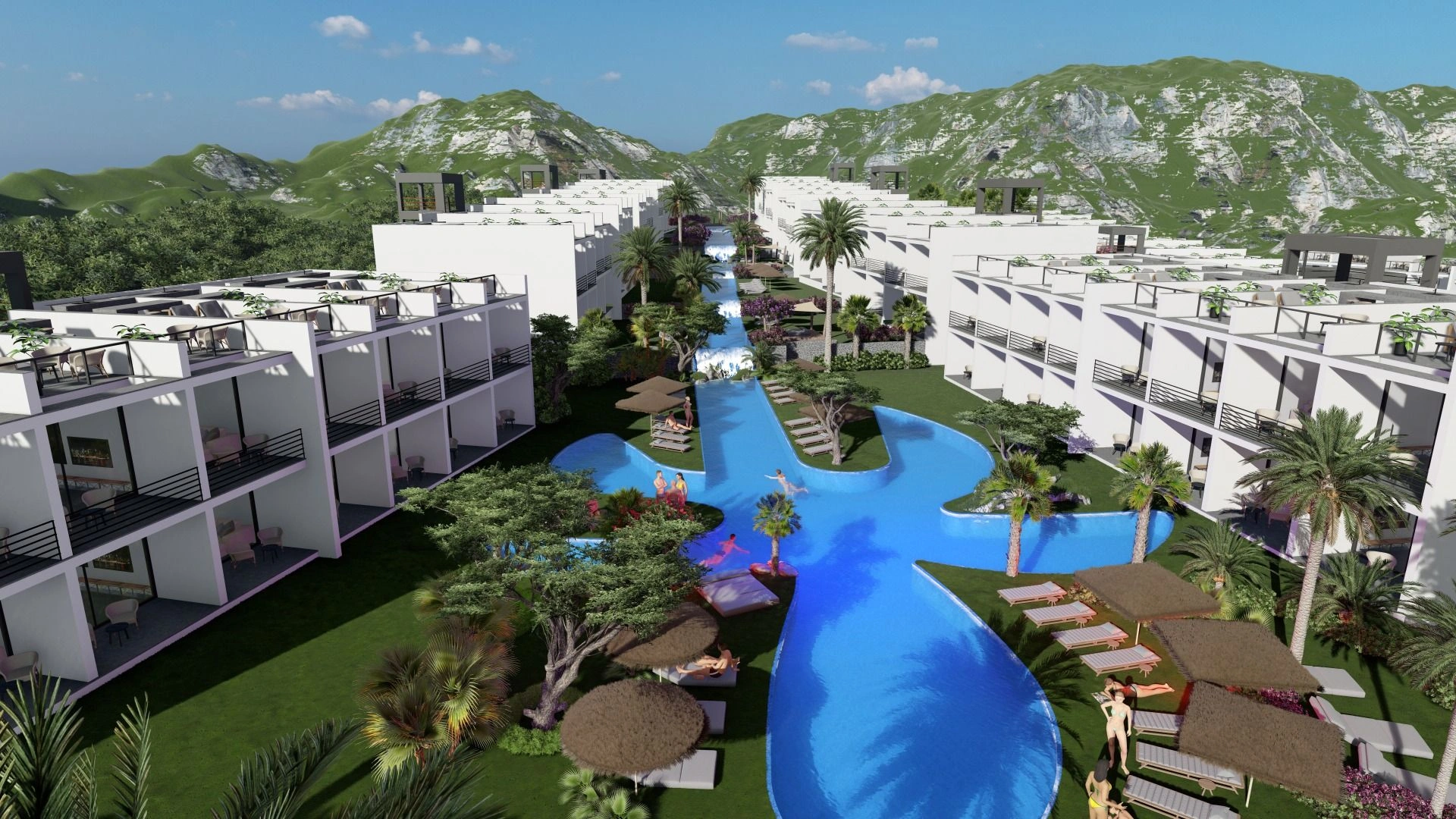 Современный комплекс апартаментов и вилл в Кирении, Северный Кипр