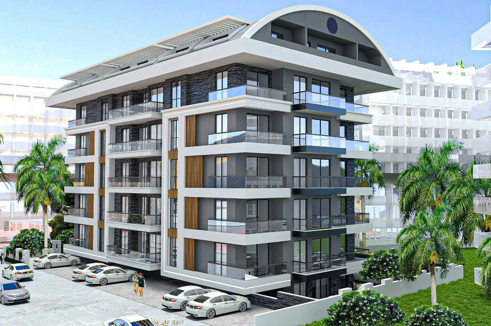 Комплекс, построенный рядом с центром Алании, Турция