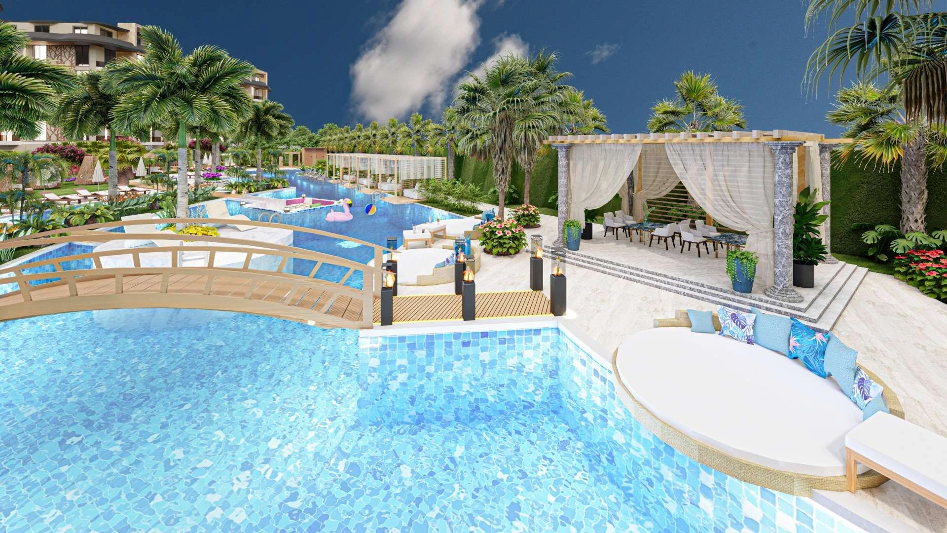 Проект бизнес-класса в районе Оба, Аланья