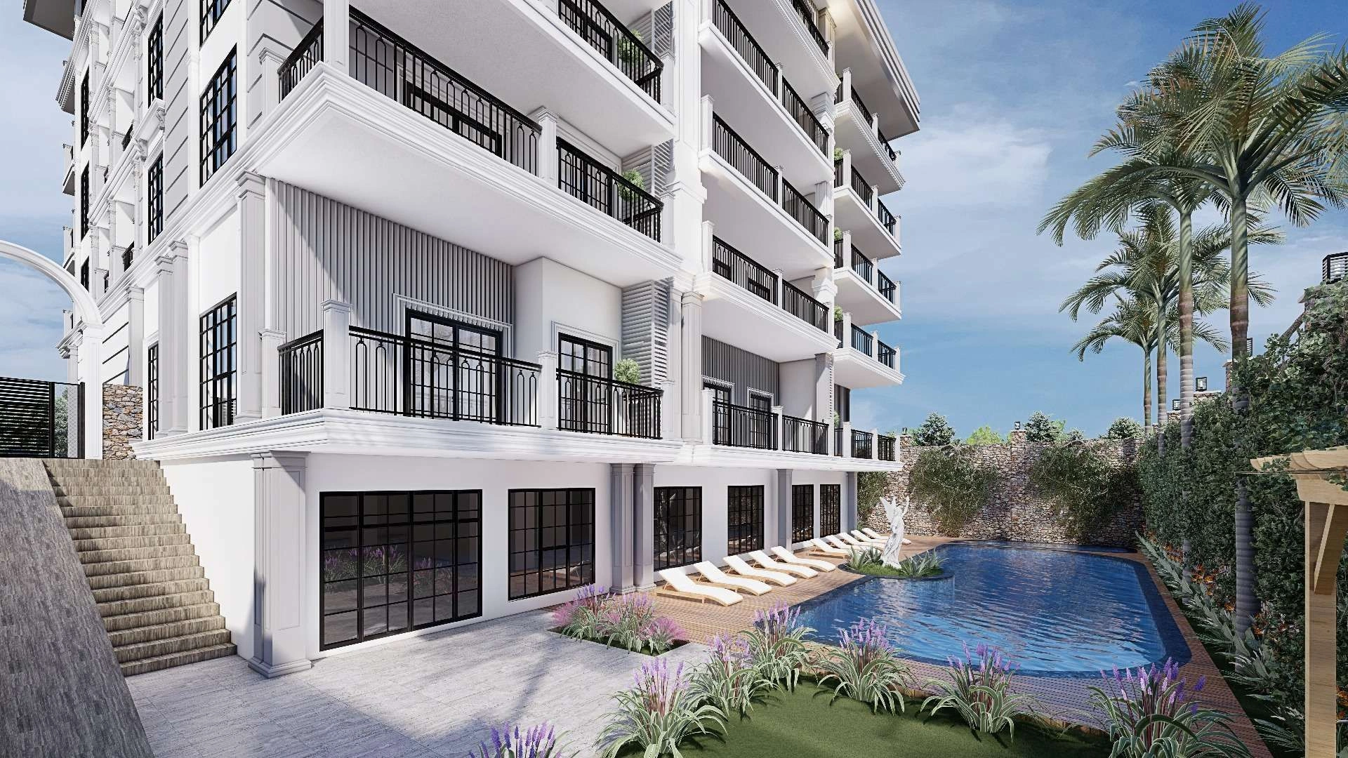 Жилой комплекс в 100 метрах от Средиземного моря