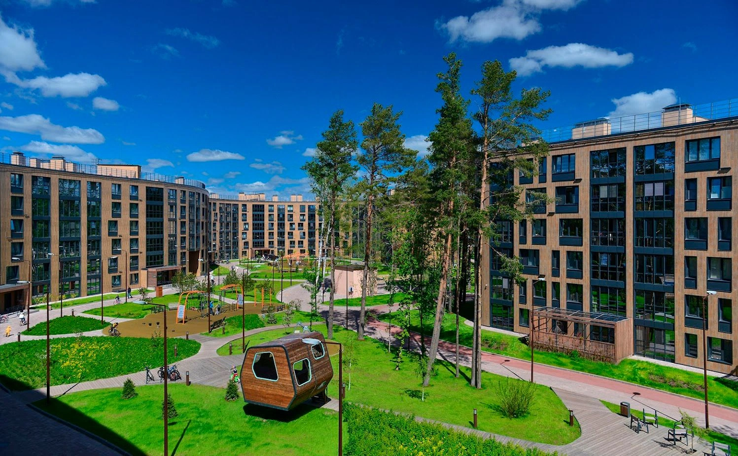 A residential complex on the territory of former sanatorium