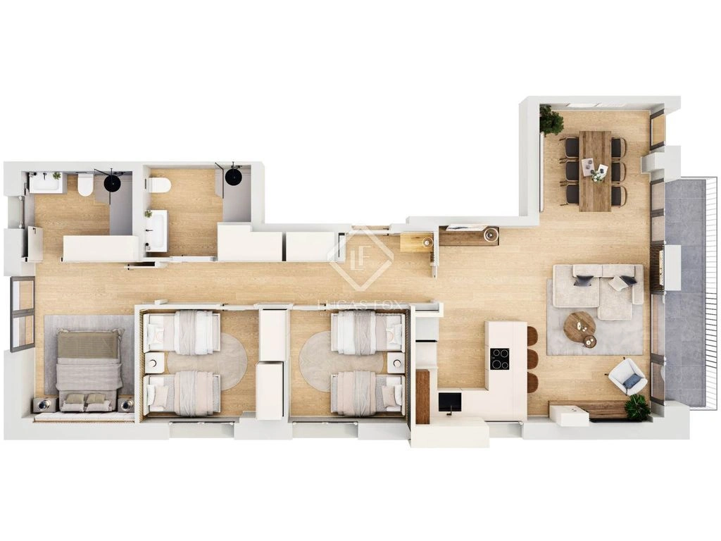 Современная квартира 114 м² в Ла-Массана, Андорра