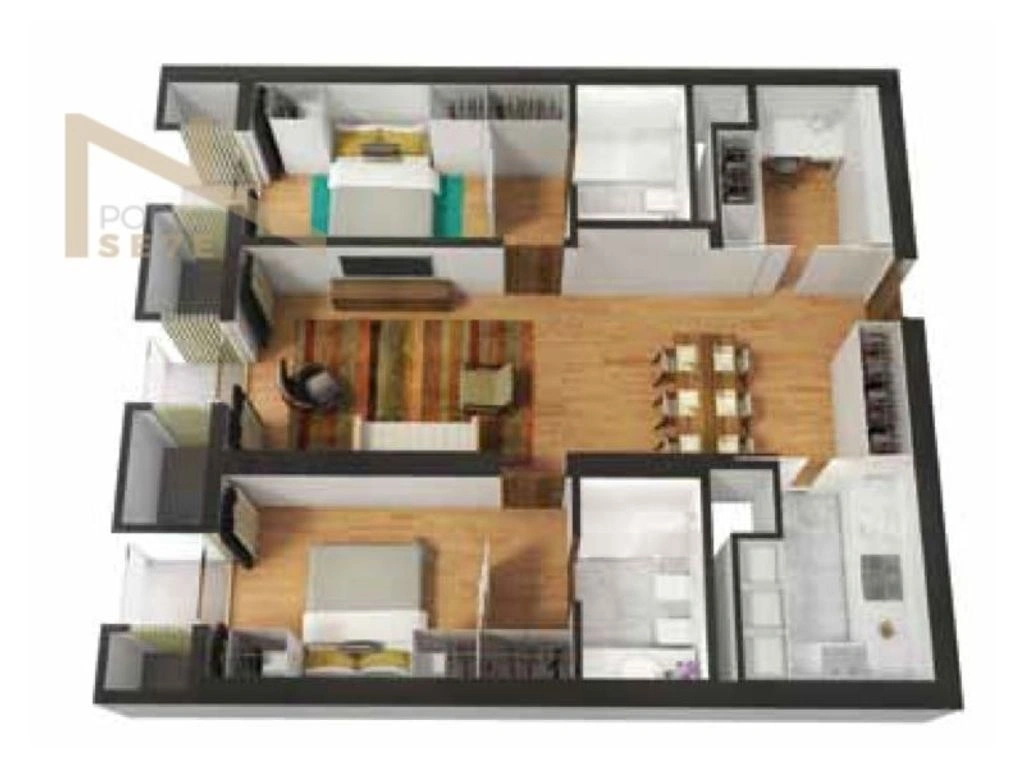 Современная квартира 95 m2 в Луанде, Ангола