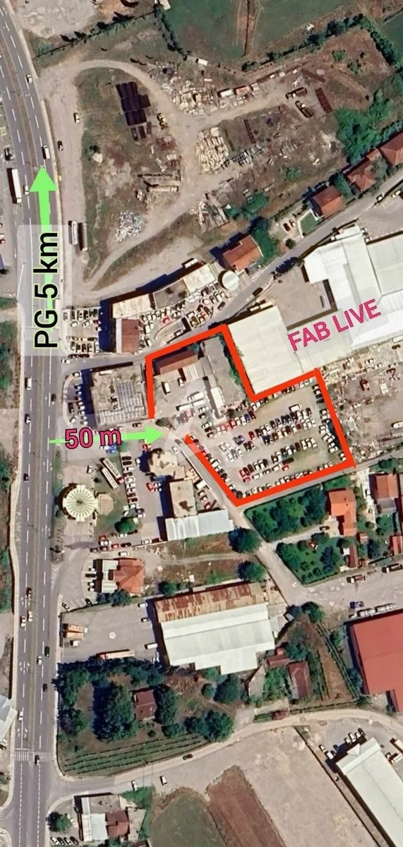 Земельный участок для застройки с коммерческими и складскими помещениями в Подгорице, Черногория