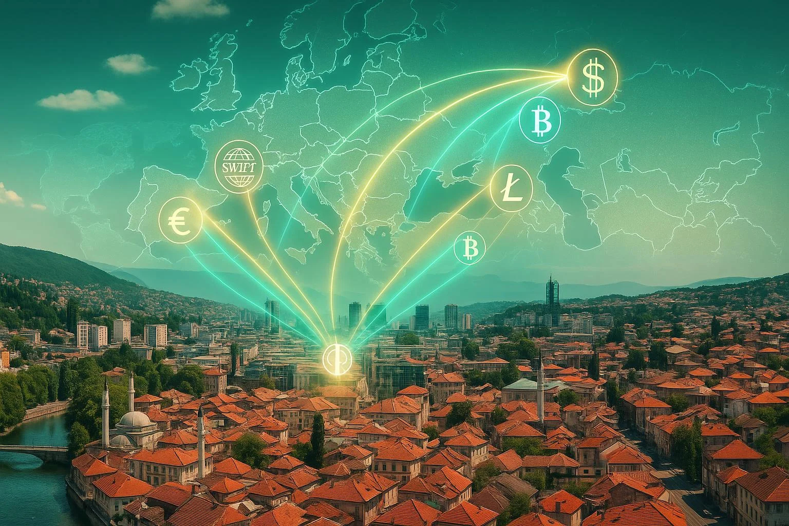 Отправка средств в Боснию и Герцеговину — SWIFT EUR/USD в BAM, стоимость и сроки (2025)