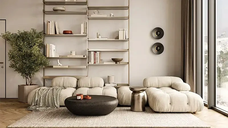 Апартаменты с открытым бассейном в Дубае, ОАЭ