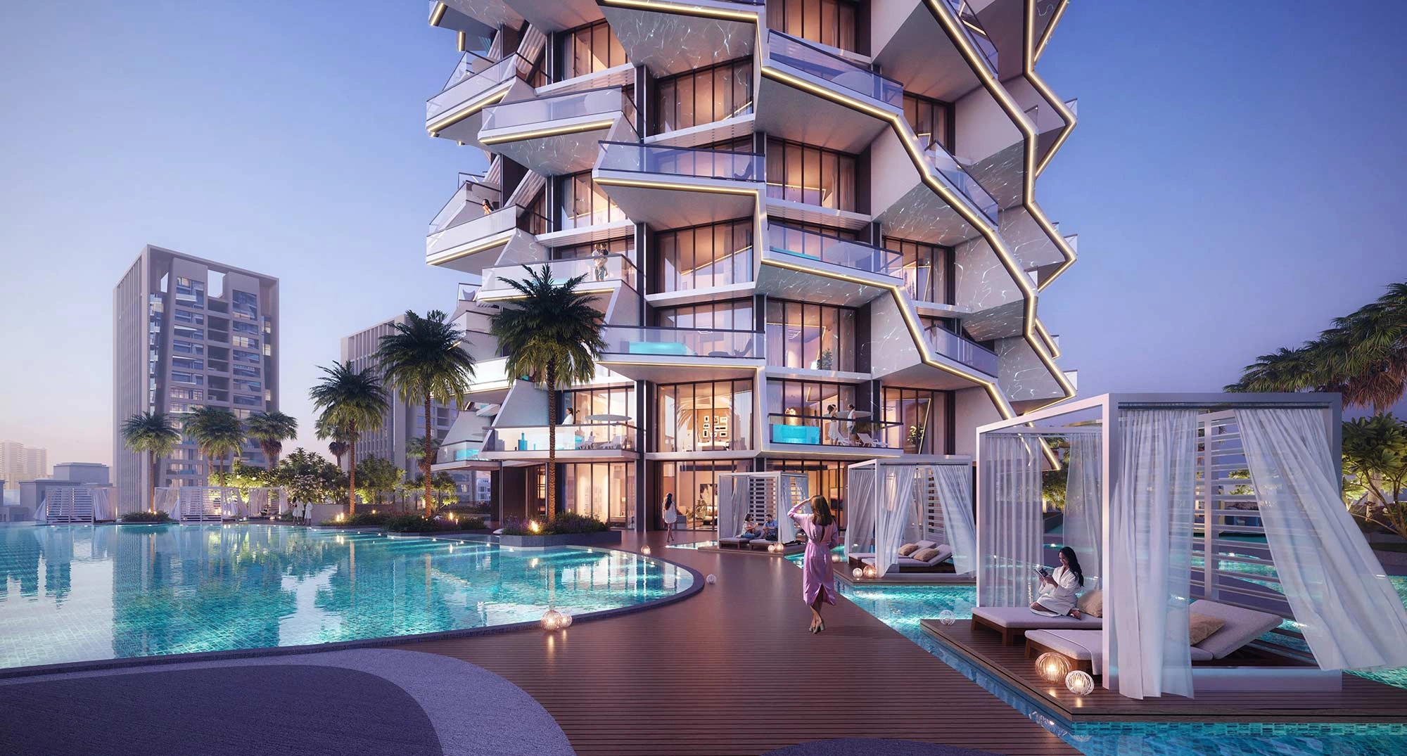 Современные апартаменты в Дубае, ОАЭ