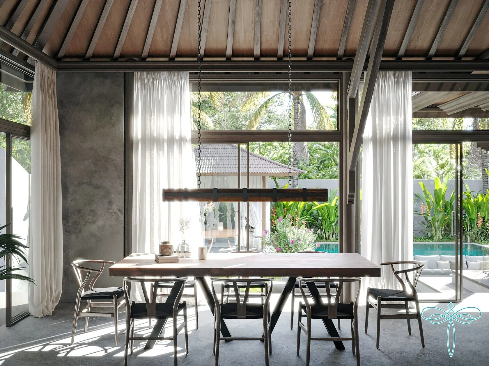 Элегантная вилла 284 m2 на полуострове Букит, Бали