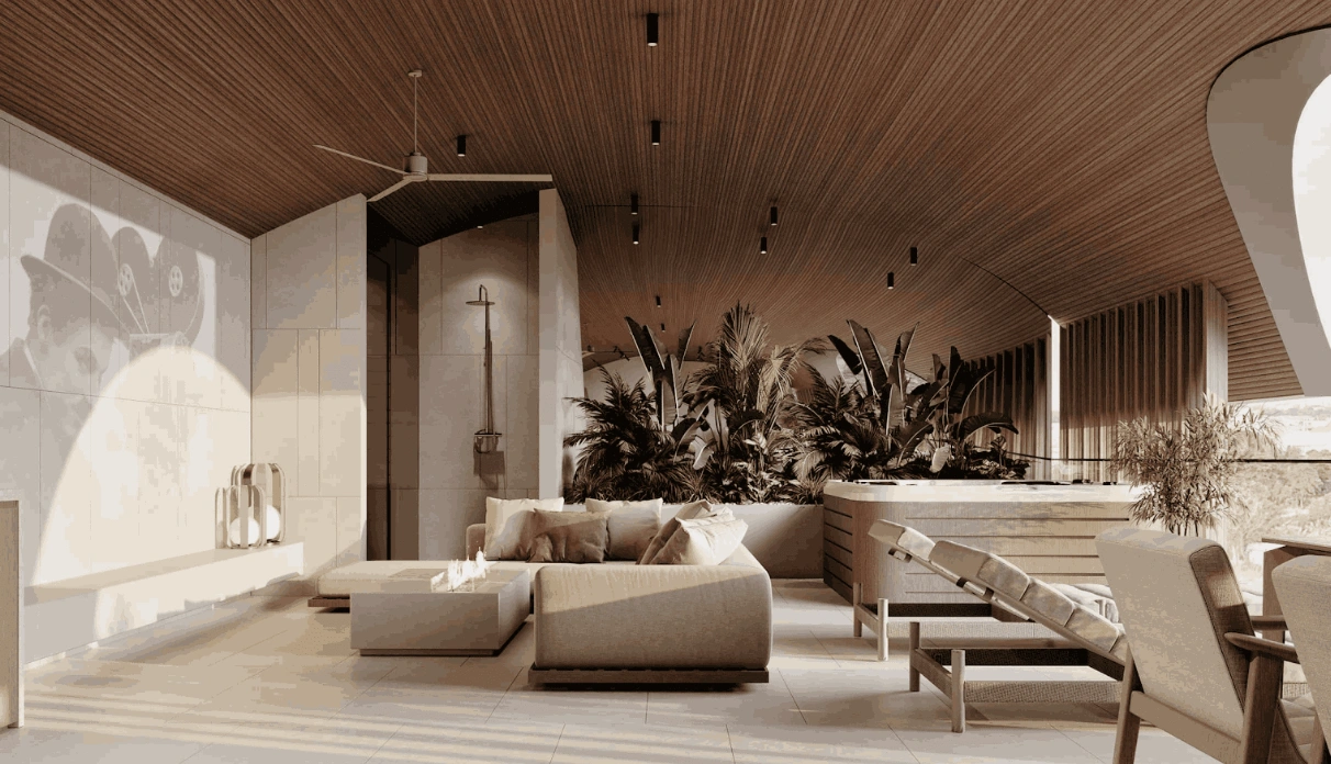 Элегантная квартира с 2 спальнями в Чангу, Бали