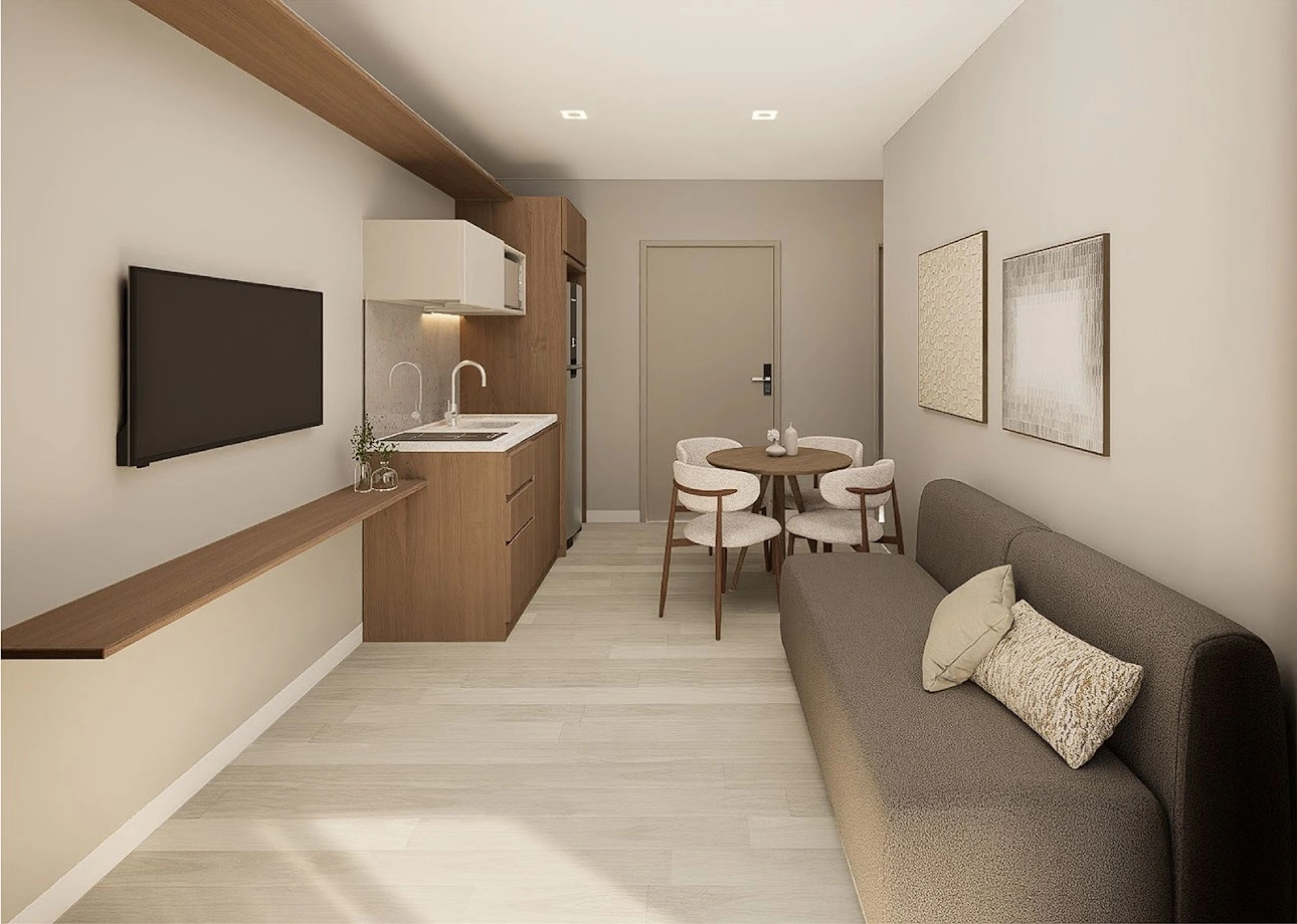 Апартаменты с открытым бассейном в Сан-Паулу, Бразилия