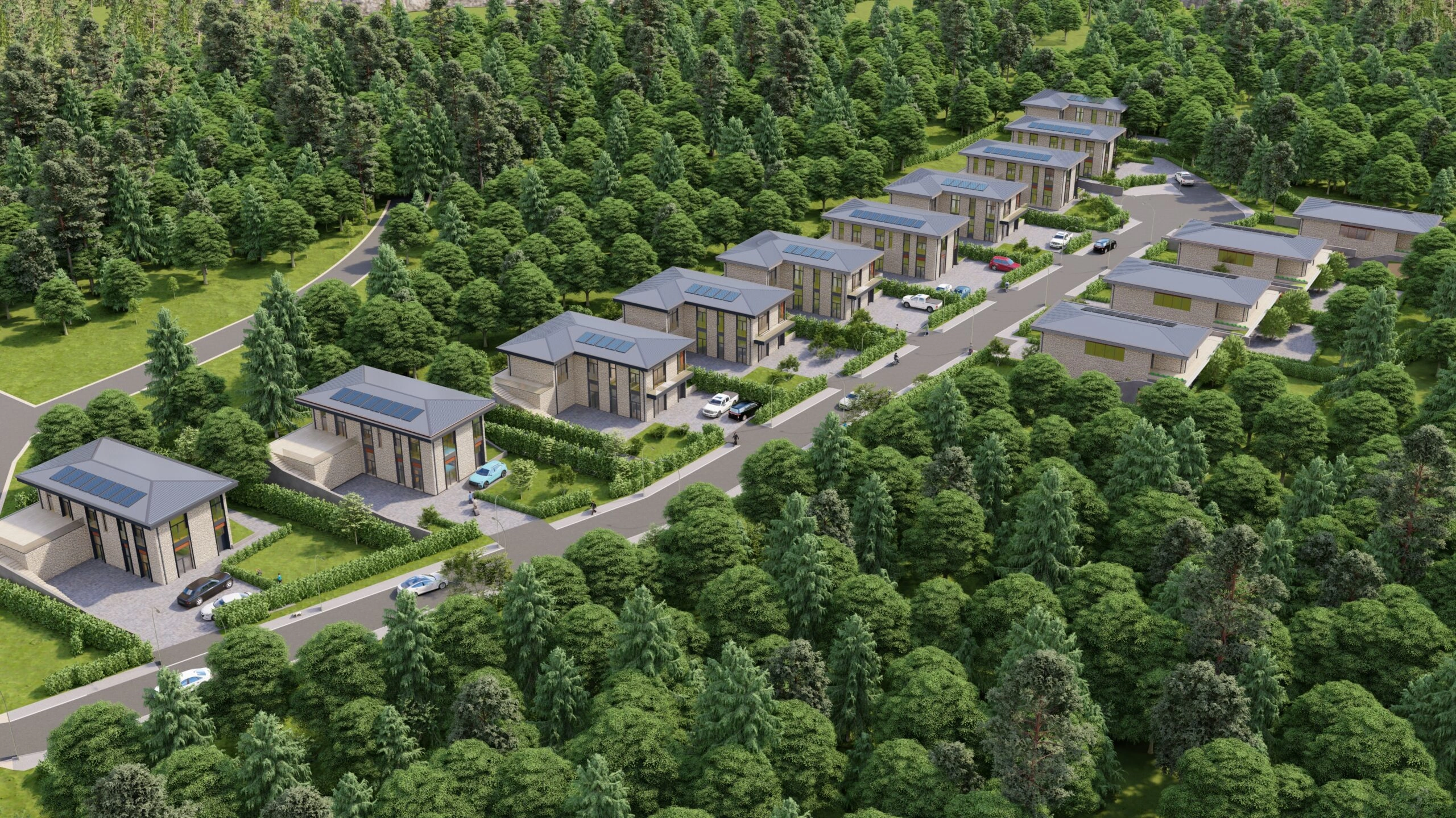 Светлые дома в Кикети, Тбилиси, Грузия