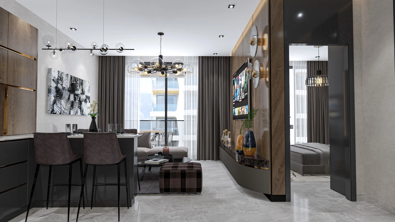 Квартиры с детским бассейном в Аланье, Турция