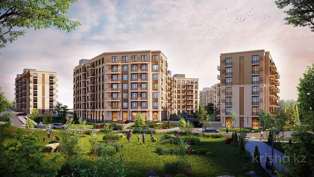 Современная квартира 77 м² в Шымкенте, Казахстан