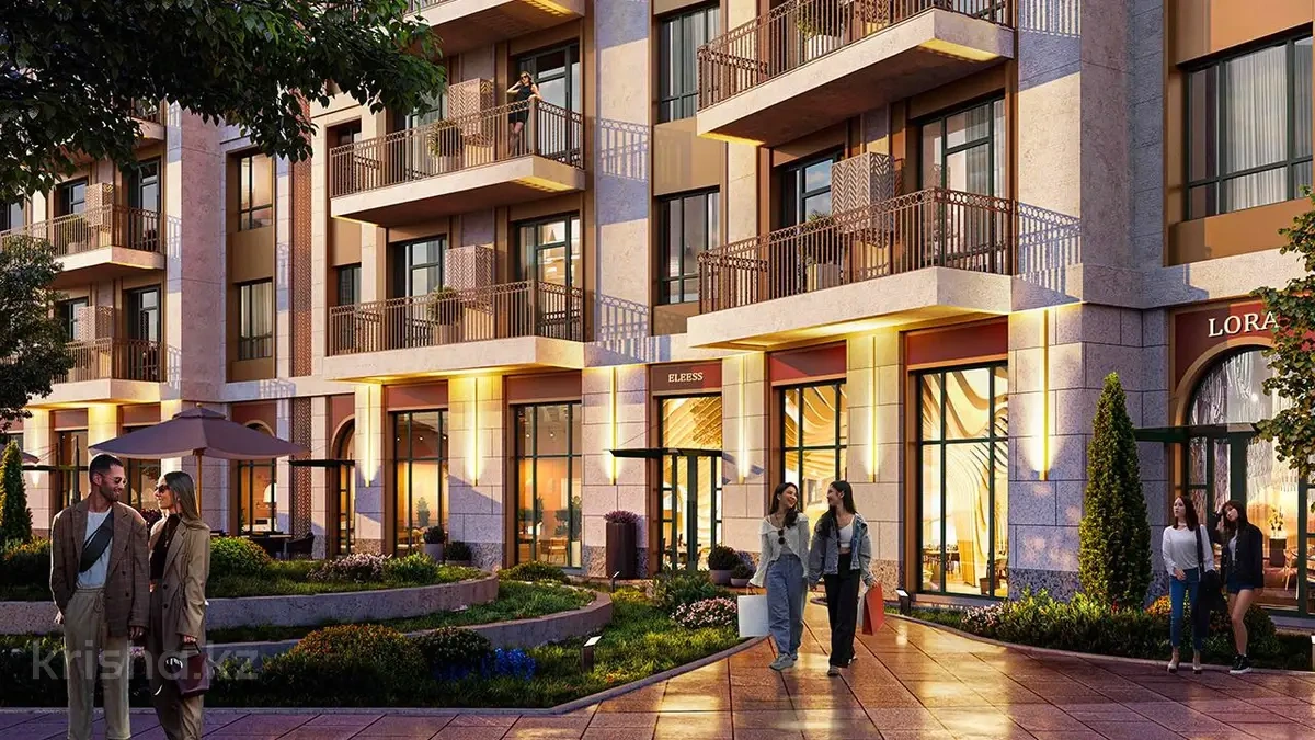 Современная квартира 77 м² в Шымкенте, Казахстан