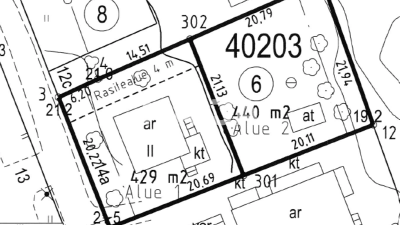 Land plot 1005 m² in Vantaa, Finland