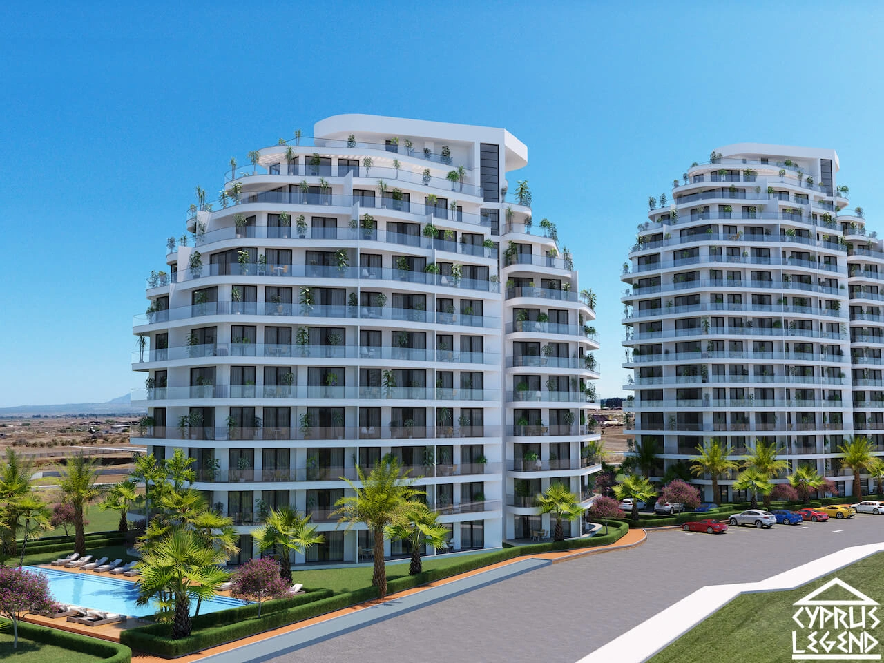 Просторная квартира 60 м2 в Гюзельюрте, Северный Кипр