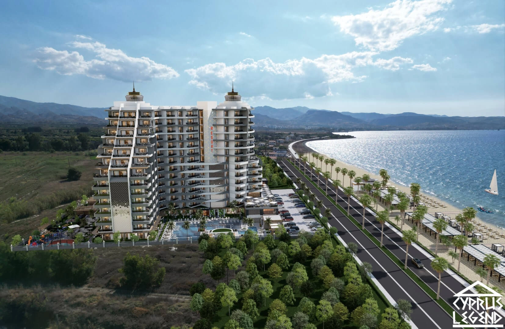 Уютная студия 41 м² у пляжа в Гузельюрте, Северный Кипр